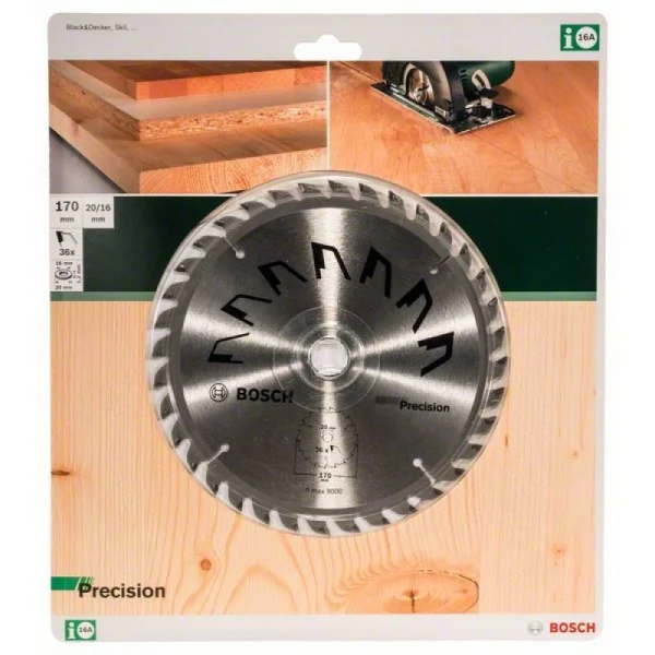 Пильный диск PRECISION 170x20x2,5 мм, 36 Bosch 2609256858 — изображение 2