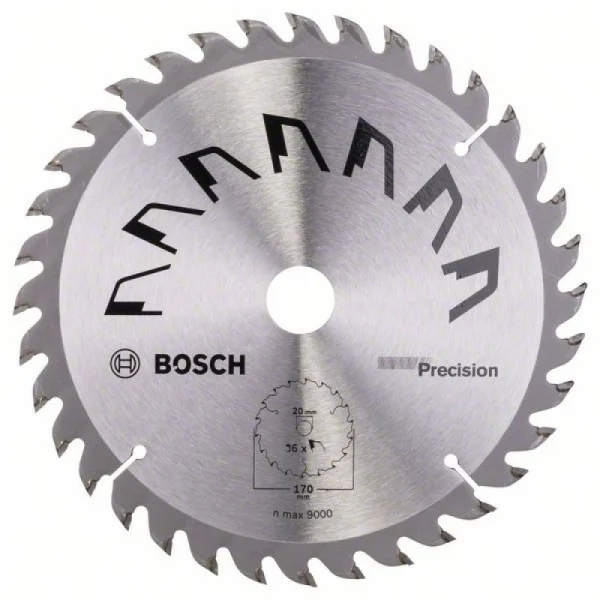 Пильный диск PRECISION 170x20x2,5 мм, 36 Bosch 2609256858