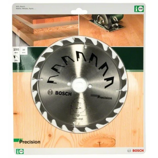 Пильный диск PRECISION 190x30x2,5 мм, 24 Bosch 2609256869 — изображение 2
