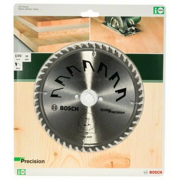 Пильный диск PRECISION 190x30x2,5 мм, 48 Bosch 2609256870 — изображение 2