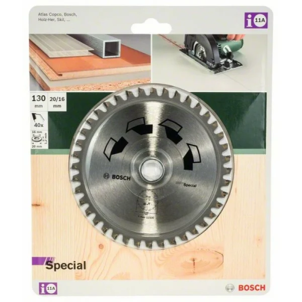 Пильный диск SPECIAL 130x20x2,2 мм, 40 Bosch 2609256884 — изображение 2