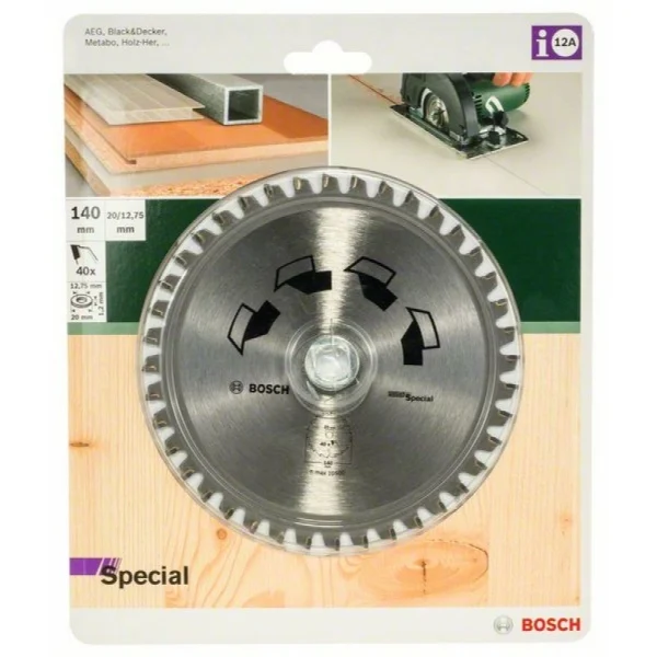 Пильный диск SPECIAL 140x20x2,2 мм, 40 Bosch 2609256885 — изображение 2