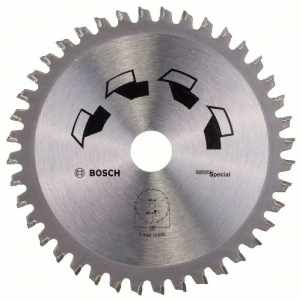 Пильный диск SPECIAL 140x20x2,2 мм, 40 Bosch 2609256885