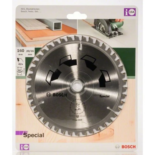 Пильный диск SPECIAL 160x20x2,5 мм, 42 Bosch 2609256887 — изображение 2