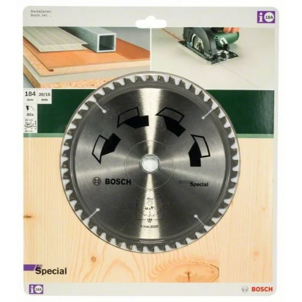 Пильный диск SPECIAL 184x16x2,5 мм, 48 Bosch 2609256890 — изображение 2