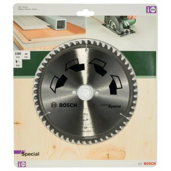 Пильный диск SPECIAL 190x30x2,5 мм, 54 Bosch 2609256892 — изображение 2