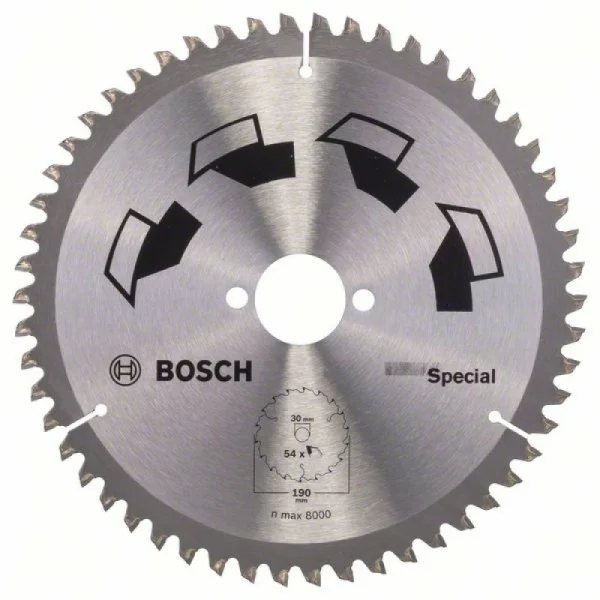 Пильный диск SPECIAL 190x30x2,5 мм, 54 Bosch 2609256892
