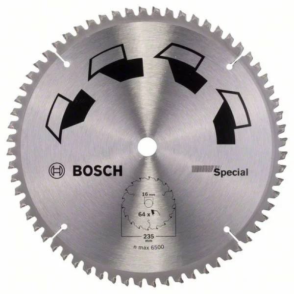 Пильный диск SPECIAL 235x16x2,5 мм, 64 Bosch 2609256899