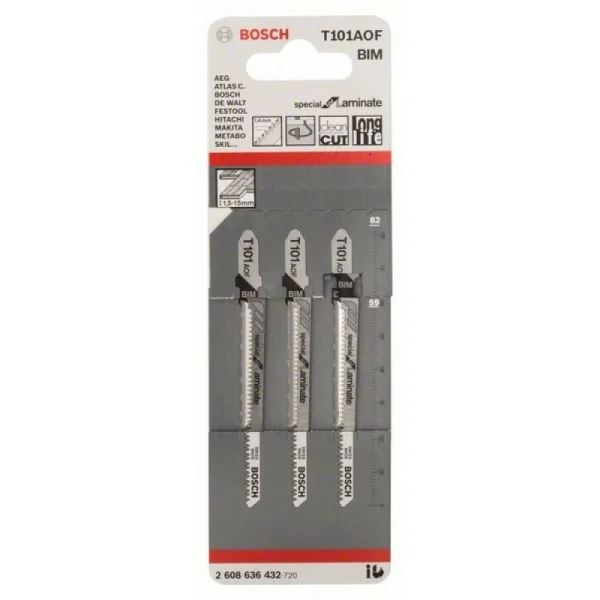 Пильное полотно T 101 AOF Special for Laminate Bosch 2608636432 — изображение 2