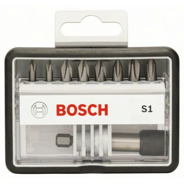 Набор Robust Line из 8+1 насадок-бит S Extra Hart 25 мм Bosch 2607002560 — изображение 2
