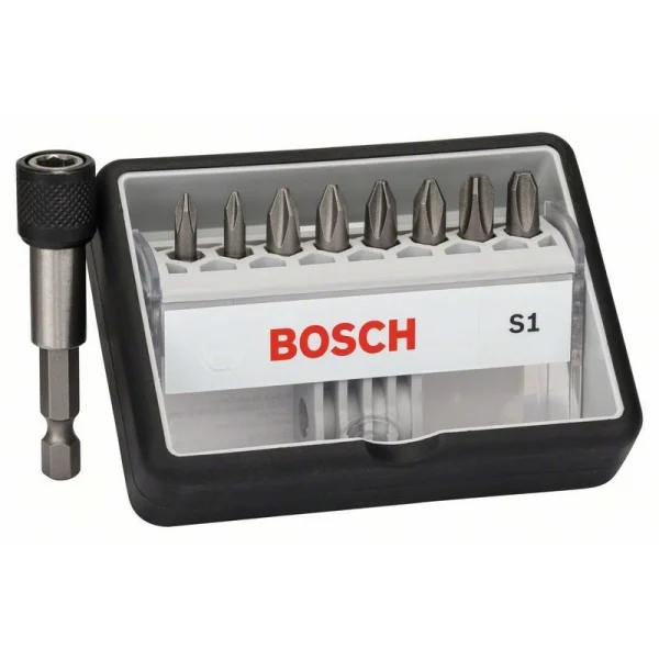 Набор Robust Line из 8+1 насадок-бит S Extra Hart 25 мм Bosch 2607002560