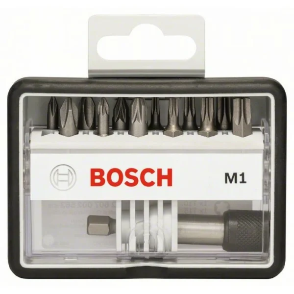 Набор Robust Line из 12+1 насадок-бит M Extra Hart 25 мм Bosch 2607002563 — изображение 2