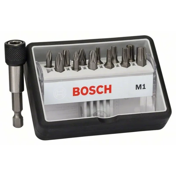 Набор Robust Line из 12+1 насадок-бит M Extra Hart 25 мм Bosch 2607002563