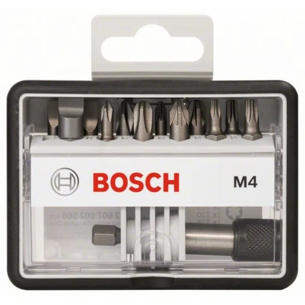 Набор Robust Line из 12+1 насадок-бит M Extra Hart 25 мм Bosch 2607002566 — изображение 2