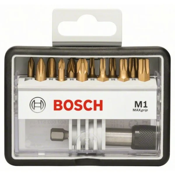 Набор Robust Line из 12+1 насадок-бит M Max Grip 25 мм Bosch 2607002577 — изображение 2