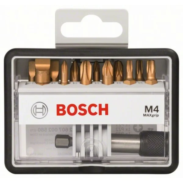 Набор Robust Line из 12+1 насадок-бит M Max Grip 25 мм Bosch 2607002580 — изображение 2