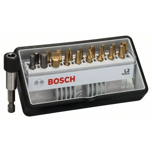 Набор Robust Line из 18+1 насадок-бит L Max Grip 25 мм Bosch 2607002582