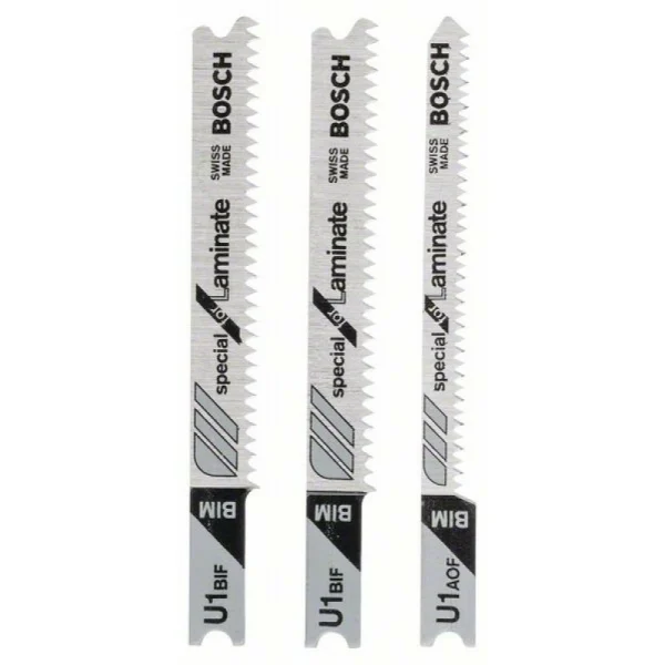 Набор из 3 пильных полотен с U-образным хвостовиком U 1 BIF) (2x) U 1 AOF Bosch 2609256789