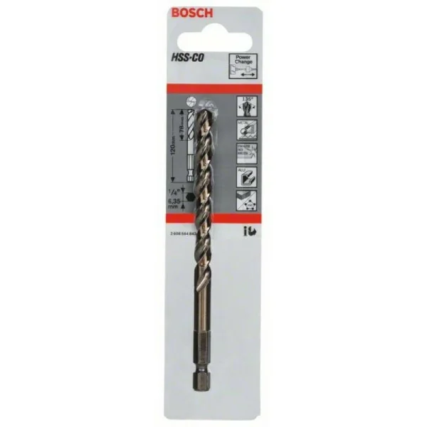 Центрующее сверло HSS-Co 120 Bosch 2608584843 — изображение 2