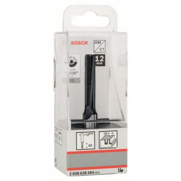 Пазовая фреза 12 мм, D1 10 мм, L 40 мм, G 81 мм Bosch 2608628464 — изображение 2