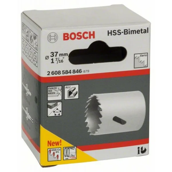 Коронка HSS-Bimetall со стандартным переходником 37 мм, 1 7/16' Bosch 2608584846 — изображение 2