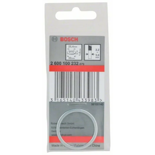 Переходное кольцо для пильных дисков 30x25,4x1,8 мм Bosch 2600100232 — изображение 2