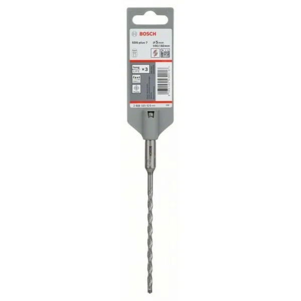 Бур SDS-plus-7 5x100x160 мм Bosch 2608585024 — изображение 2