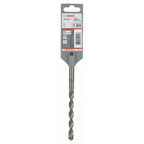 Бур SDS-plus-7 10x100x165 мм Bosch 2608585045 — изображение 2