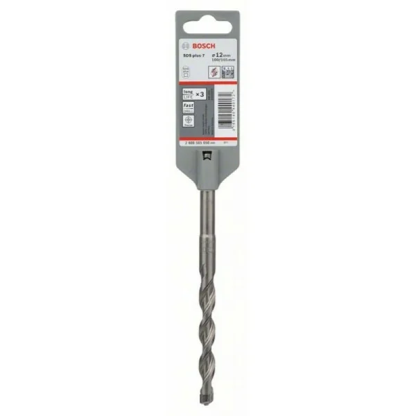 Бур SDS-plus-7 12x100x165 мм Bosch 2608585050 — изображение 2