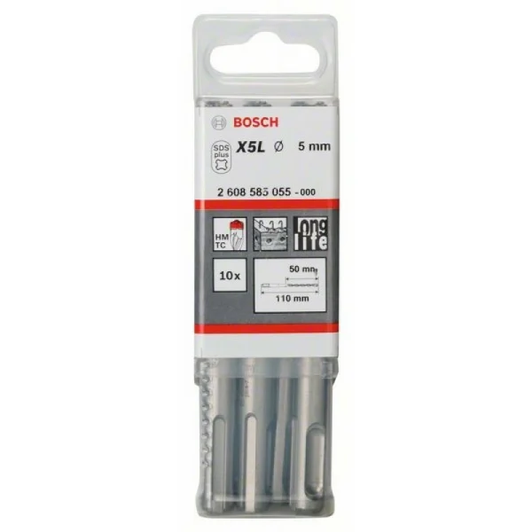 Бур SDS-plus-7 5x50x110 мм Bosch 2608585055 — изображение 2