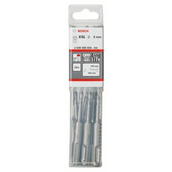 Бур SDS-plus-7 5x100x160 мм Bosch 2608585056 — изображение 2