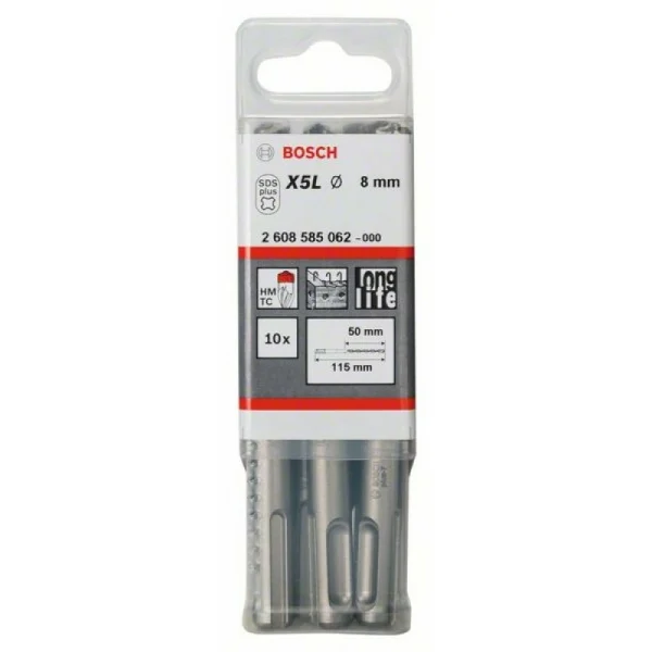 Бур SDS-plus-7 8x50x115 мм Bosch 2608585062 — изображение 2