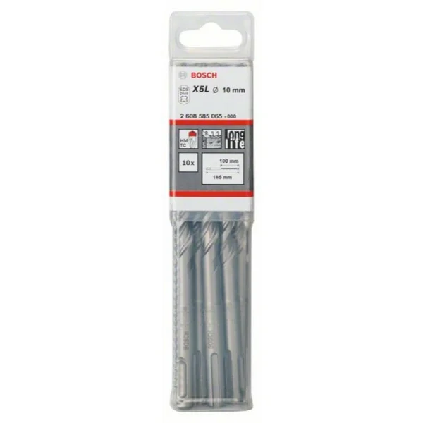 Бур SDS-plus-7 10x100x165 мм Bosch 2608585065 — изображение 2