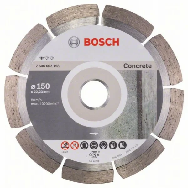 Алмазный диск Standard for Concrete 150x22,23x2x10 мм Bosch 2608602198