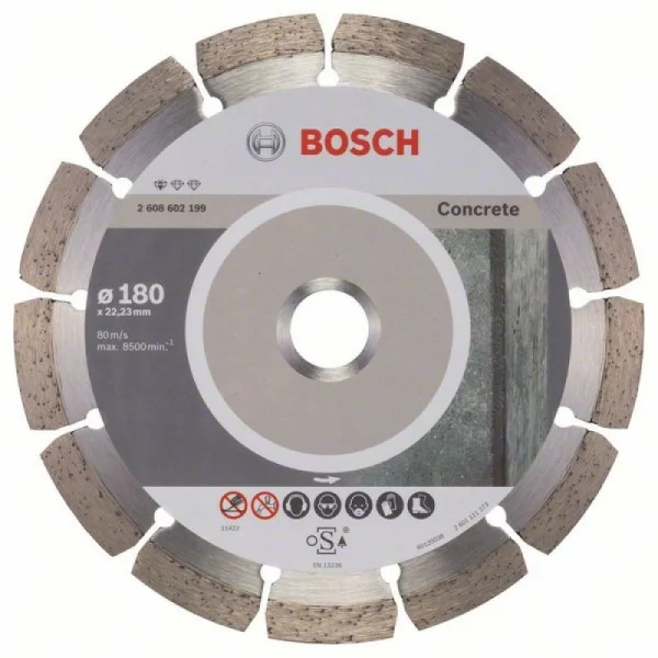 Алмазный диск Standard for Concrete 180x22,23x2x10 мм Bosch 2608602199