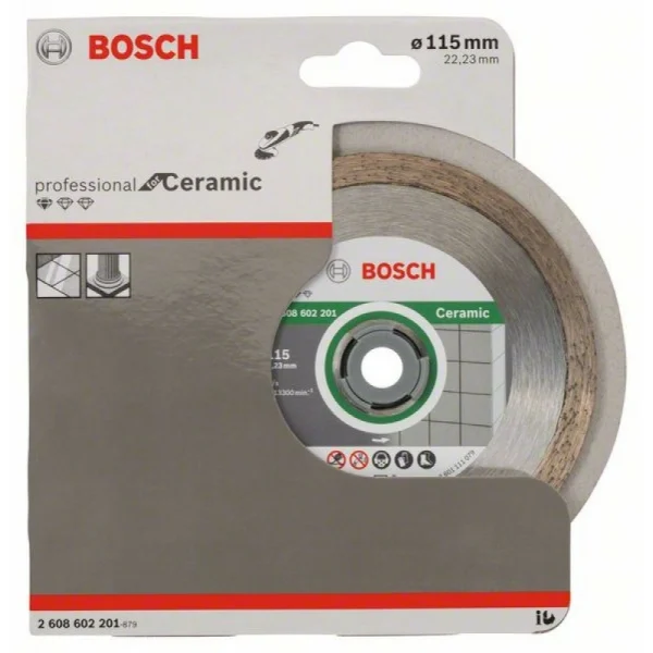 Алмазный диск Standard for Ceramic 115x22,23x1,6x7 мм Bosch 2608602201 — изображение 2