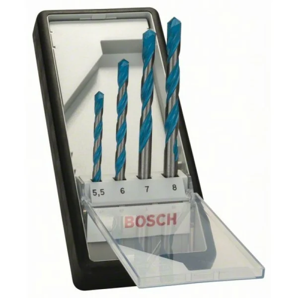 Набор Robust Line из 4 универсальных сверл CYL-9 Multi Construction 5,5; 6; 7; 8 мм Bosch 2607010522
