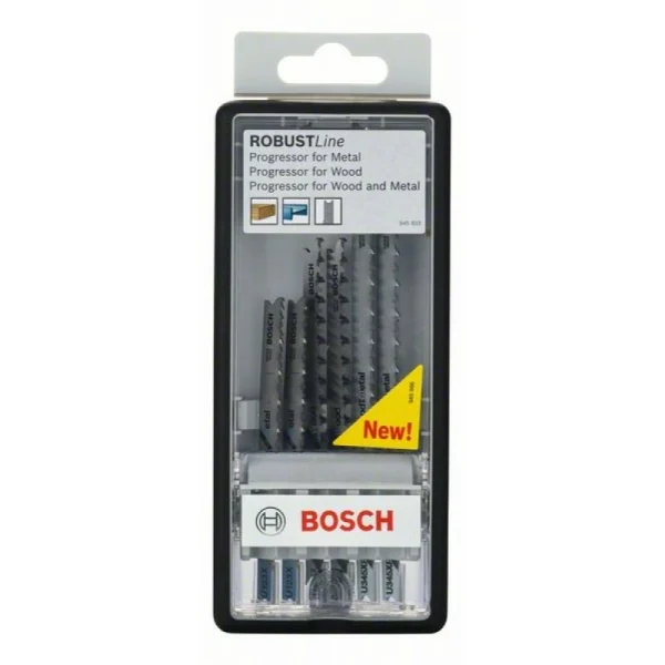 Набор из 6 пильных полотен Robust Line Progressor, с U-образным хвостовиком Bosch 2607010532 — изображение 2
