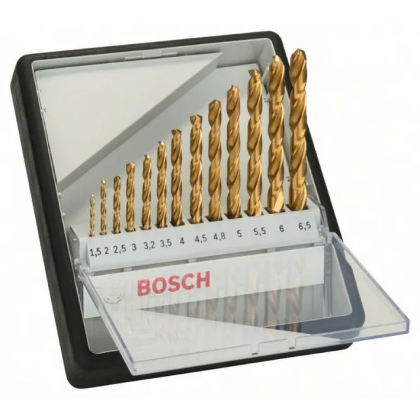 Набор из 13 сверл по металлу Robust Line HSS-TiN 135° Bosch 2607010539