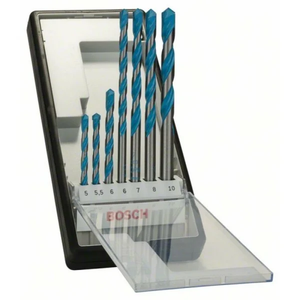 Набор Robust Line из 7 универсальных буров CYL-9 Multi Construction (5; 5,5; 6; 6; 7; 8; 10 мм) Bosch 2607010546