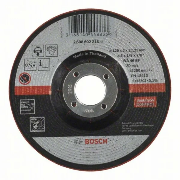 Полугибкий обдирочный круг WA 46 BF 125x3,0 мм Bosch 2608602218