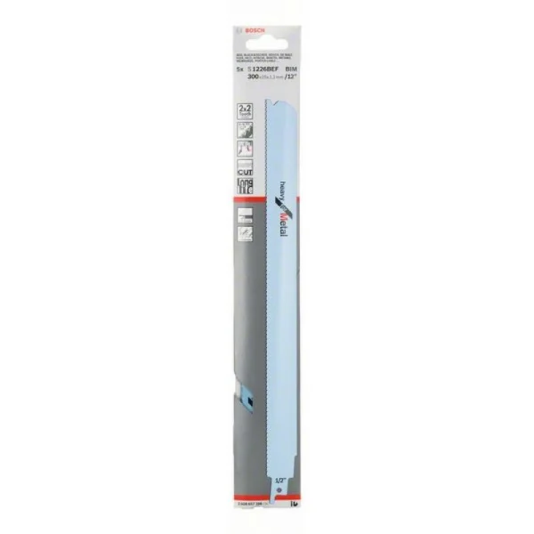 Пильное полотно S 1226 BEF Heavy for Metal Bosch 2608657396 — изображение 2