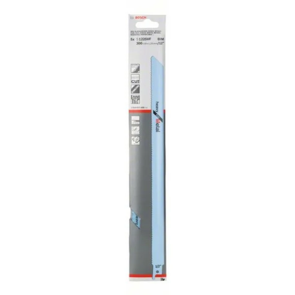 Пильное полотно S 1225 VF Heavy for Metal Bosch 2608657409 — изображение 2