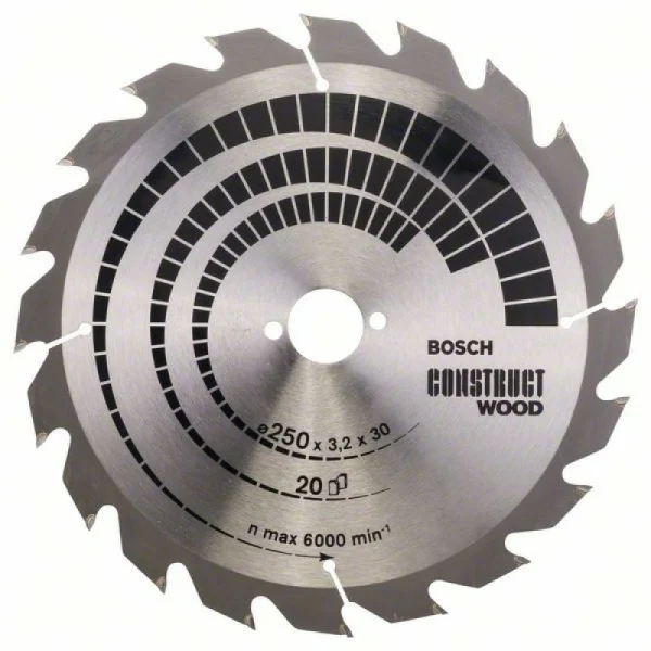 Пильный диск Construct Wood 250x30x3,2 мм; 20 Bosch 2608641774