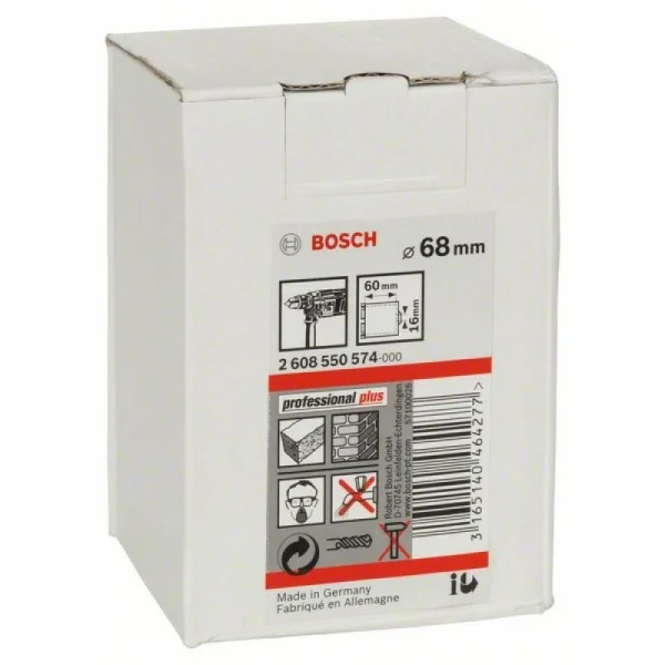 Алмазный зенкер для розеток 68 мм, 60 мм, 3 сегмента, 10 мм Bosch 2608550574 — изображение 2