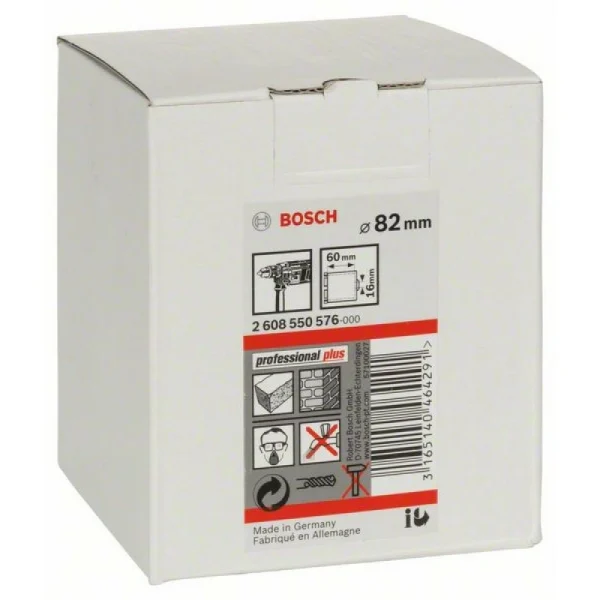 Алмазный зенкер для розеток 82 мм, 60 мм, 4 сегмента, 10 мм Bosch 2608550576 — изображение 2