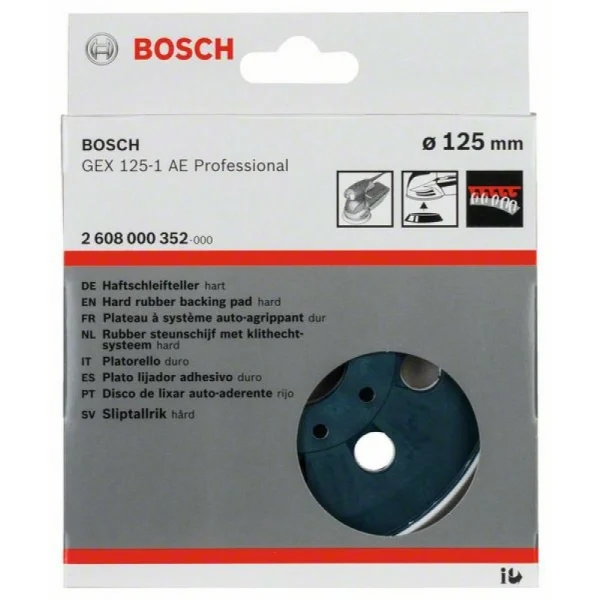 Тарельчатый шлифкруг твёрдый 125 мм Bosch 2608000352 — изображение 2