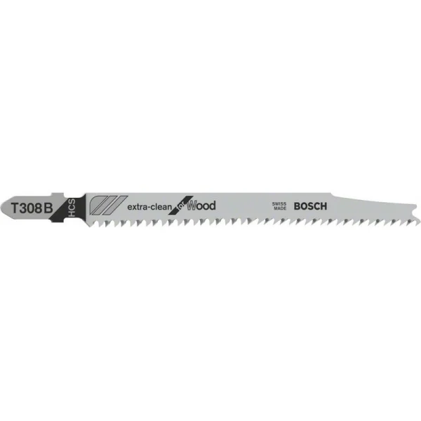 25 Лобзиковых пилок Т 308 В Extra-clean for Wood , HCS Bosch 2608663752