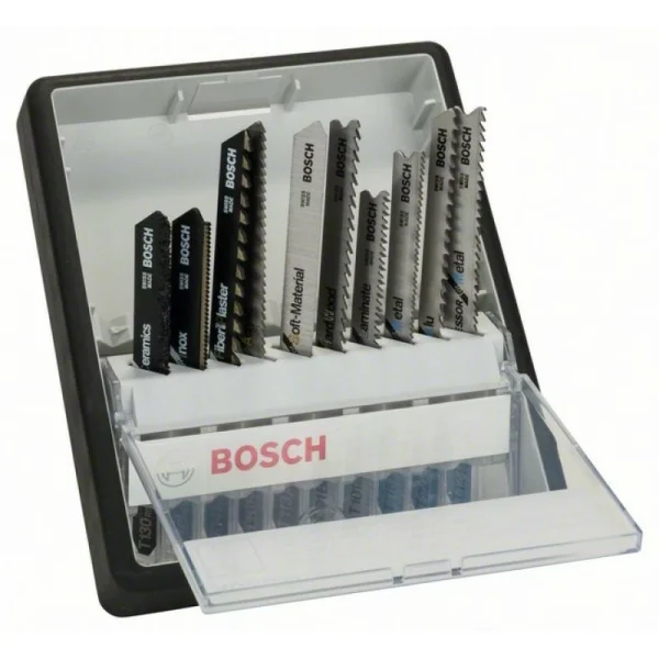 Набор из 10 пильных полотен Robust Line Top Expert, с T-образным хвостовиком Bosch 2607010574