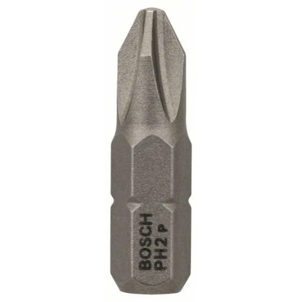 Бита PH2, 25 мм, шестигранный хвостовик 1/4', ISO 1173 C6.3, Extra-Hart PH2 25мм Bosch 2608521219